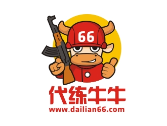 代练牛牛卡通设计