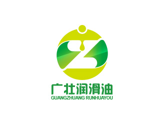 润滑油绿色负空间图标