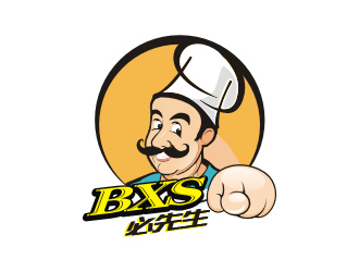 必先生餐饮人物卡通设计