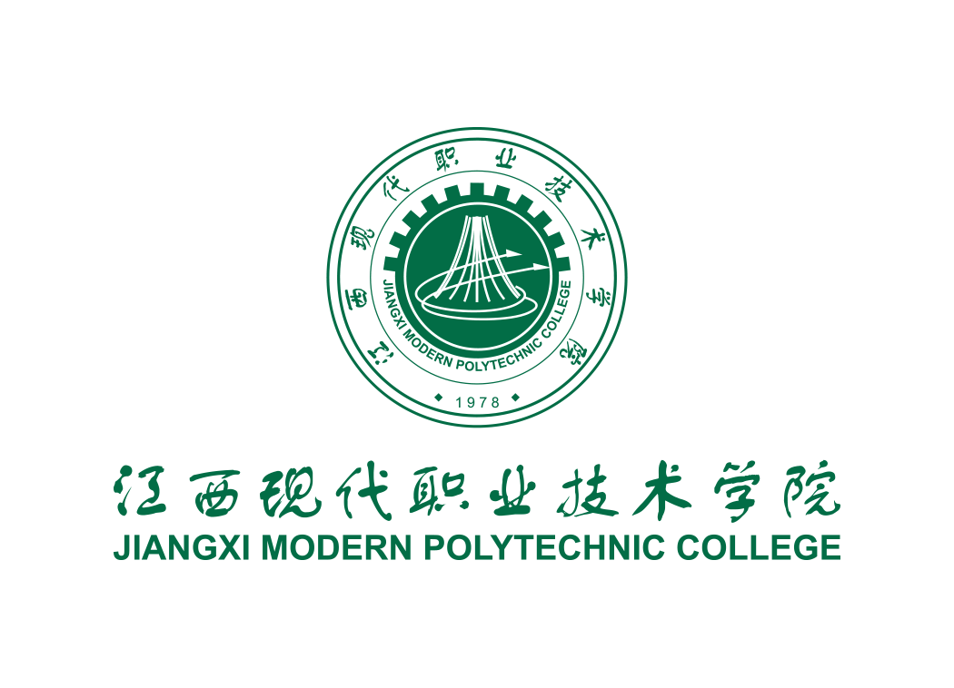 江西现代职业技术学院校徽标志矢量图