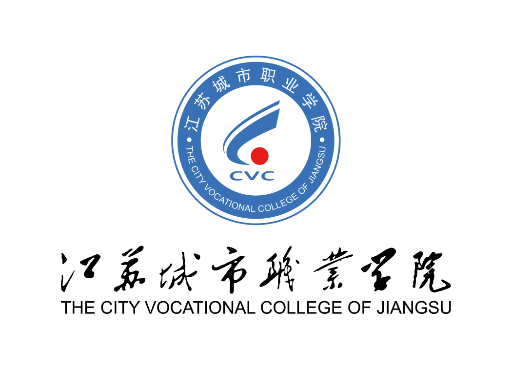 江苏城市职业学院校徽标志矢量图