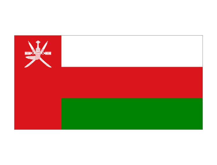 阿曼国旗矢量图