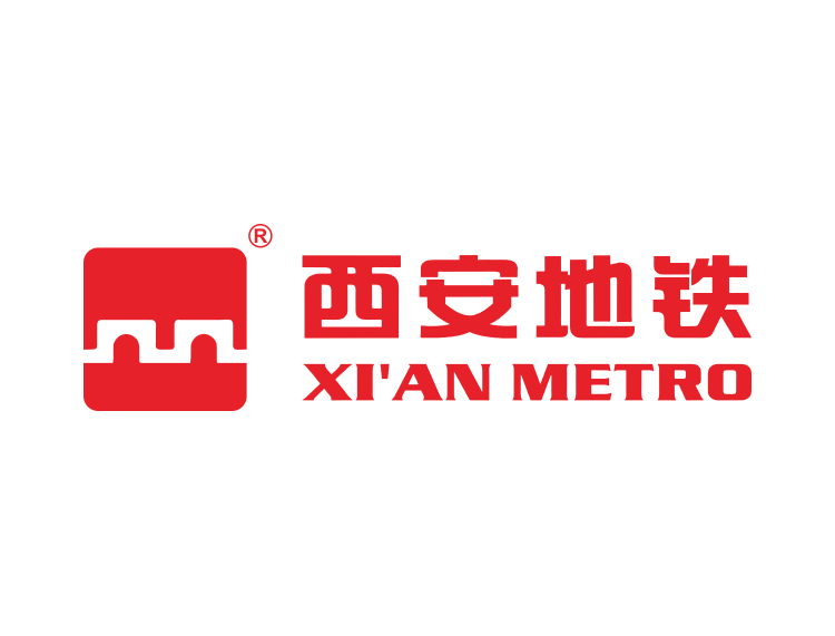 西安地铁logo标志矢量图