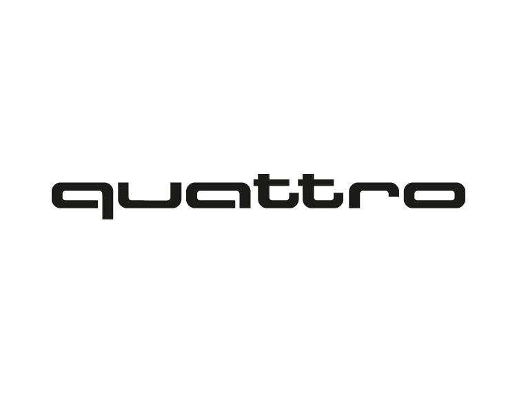 奥迪quattro四驱标志矢量图