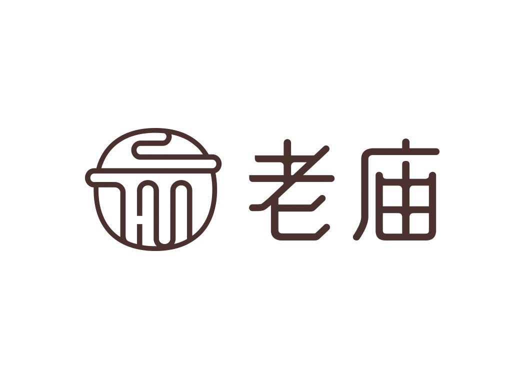 老庙黄金logo标志矢量图