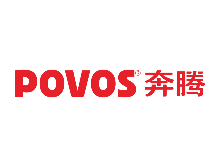 povos奔腾电器logo标志矢量图