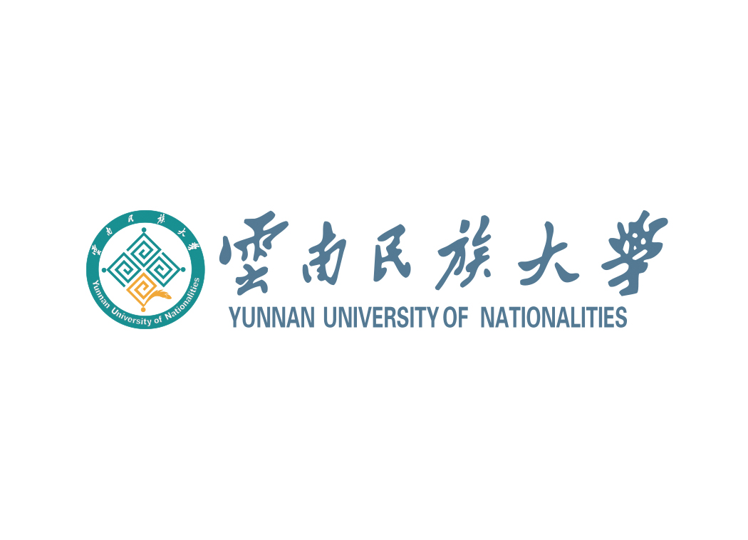 云南民族大学校徽标志矢量图