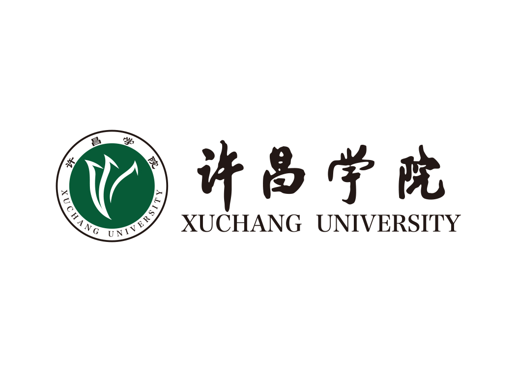 许昌学院校徽标志矢量图