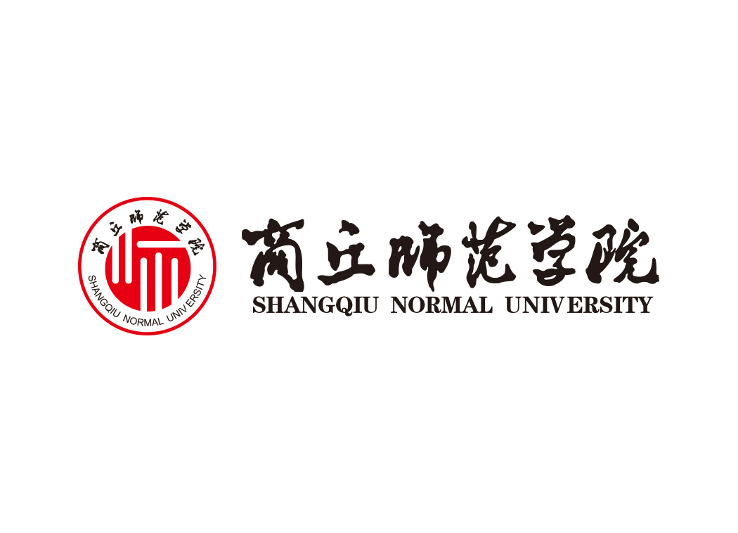 商丘师范学院校徽标志矢量图