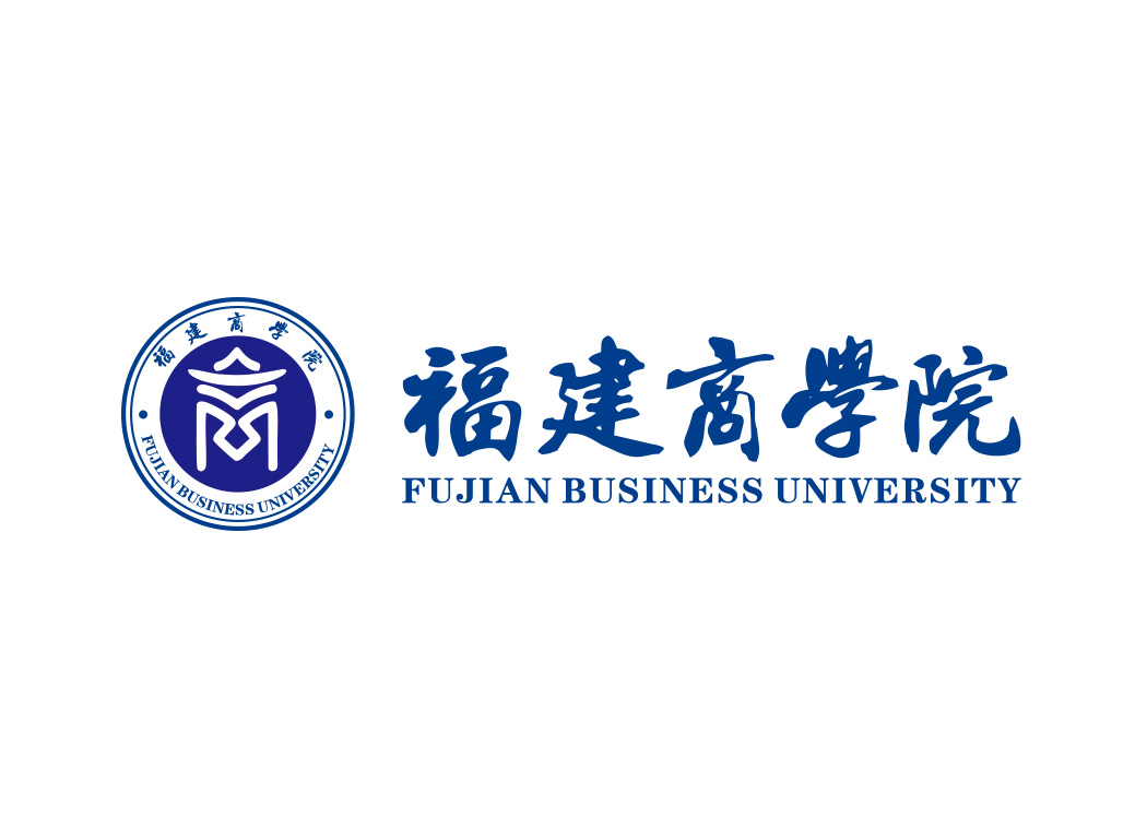 福建商学院校徽标志矢量图