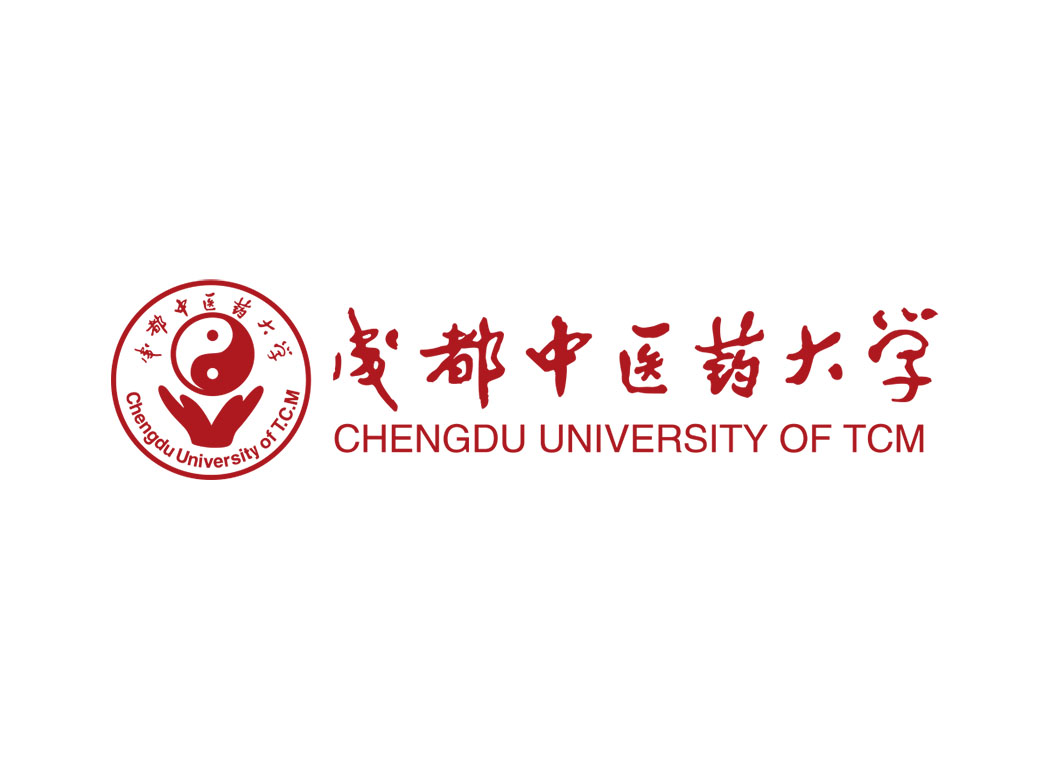 成都中医药大学校徽标志矢量图