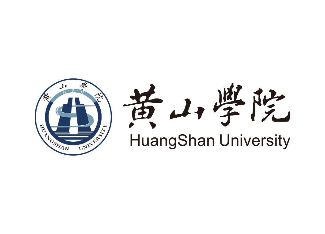 黄山学院校徽标志矢量图
