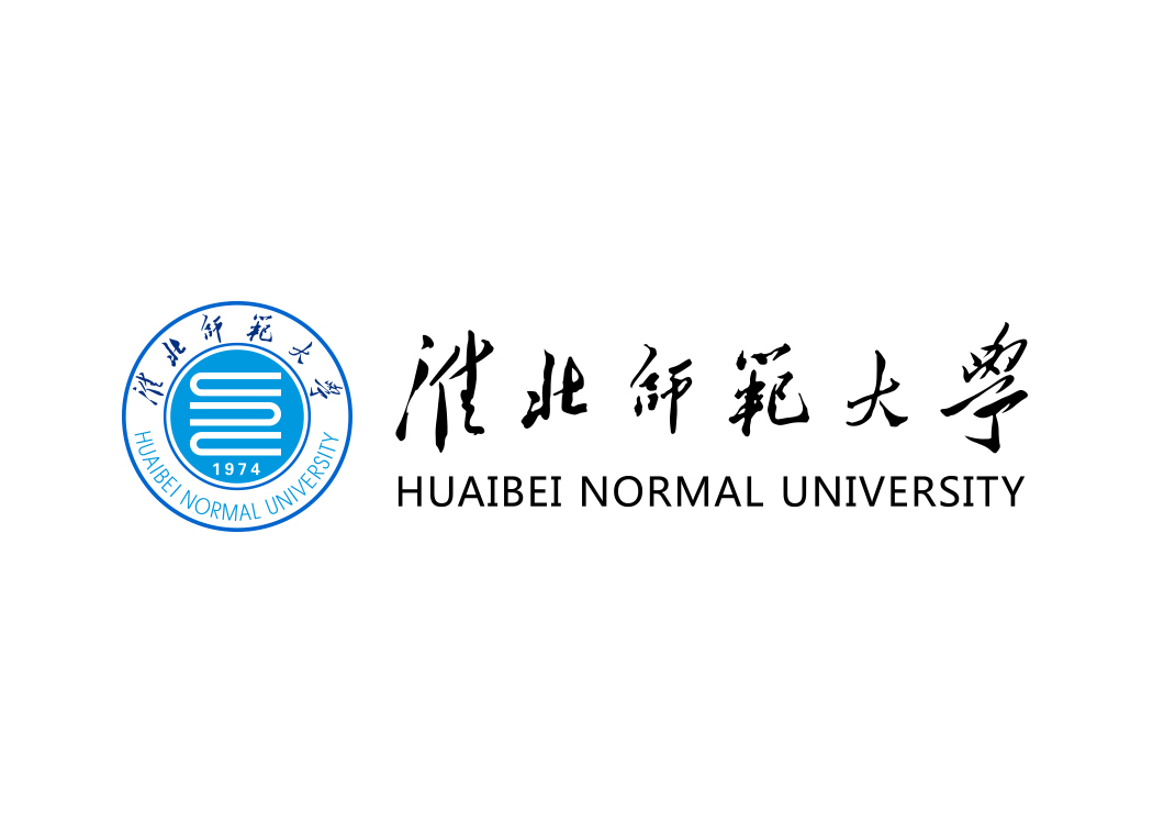 淮北师范大学校徽标志矢量图