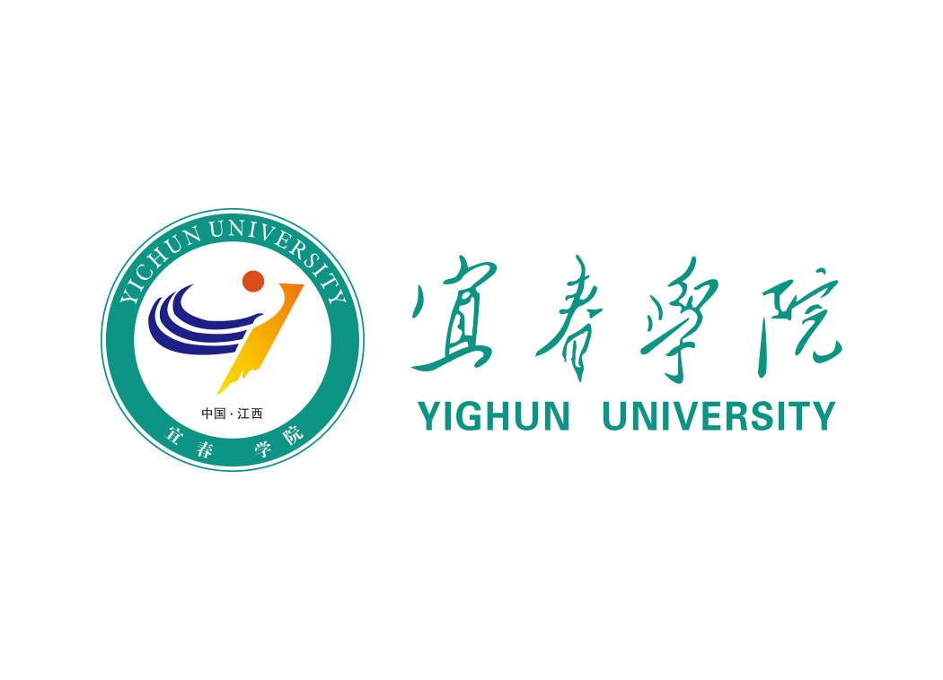 宜春学院校徽标志矢量图