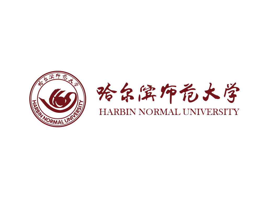 哈尔滨师范大学校徽标志矢量图