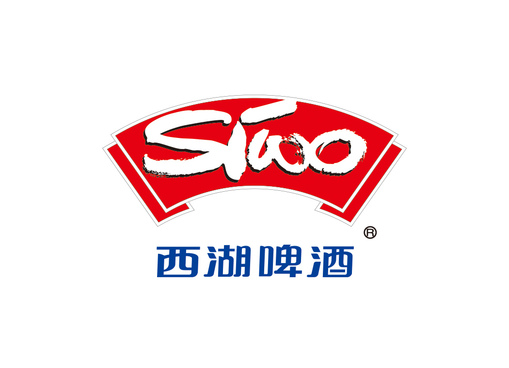 西湖啤酒logo标志矢量图
