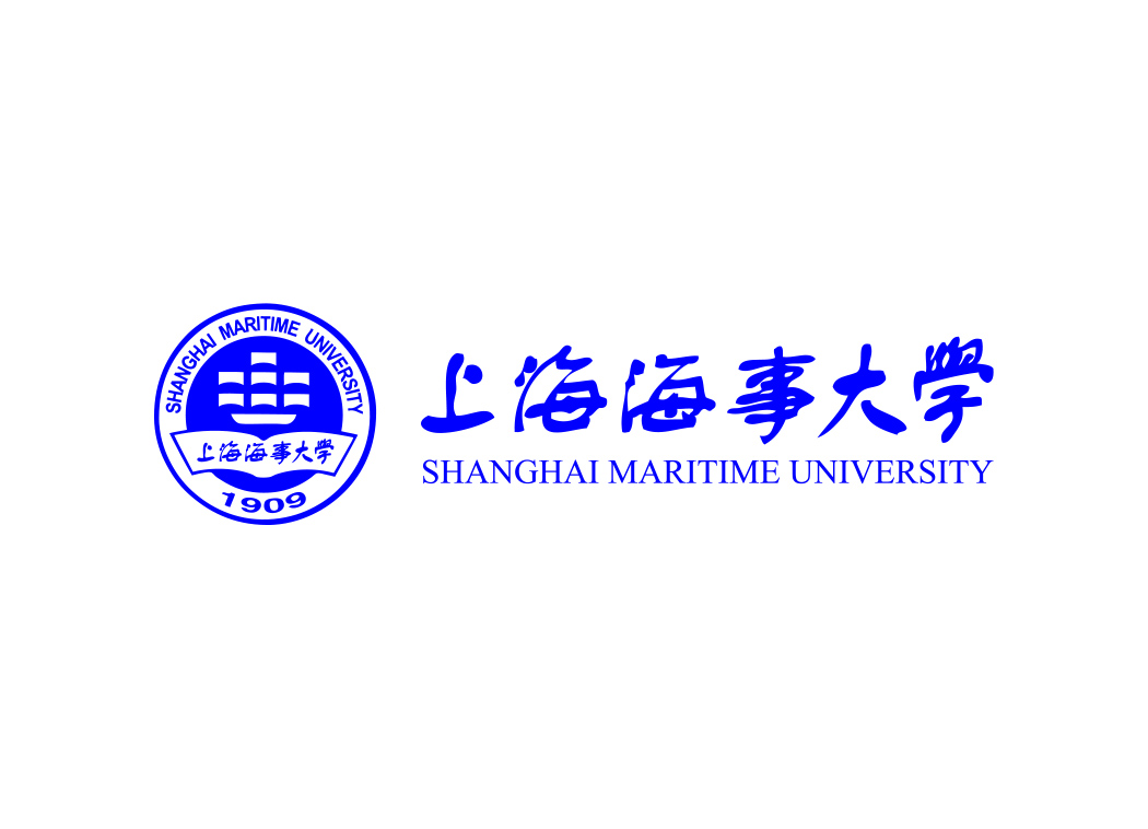 上海海事大学校徽标志矢量图