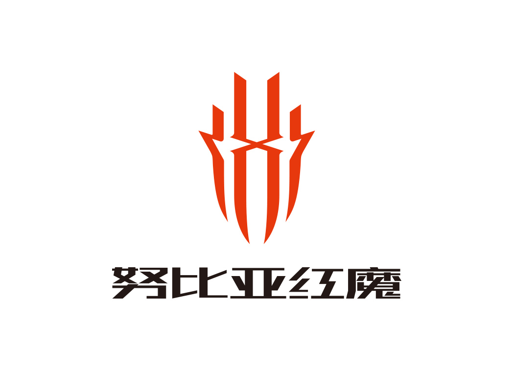 努比亚红魔手机logo标志矢量图