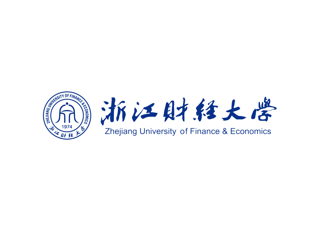 浙江财经大学校徽标志矢量图