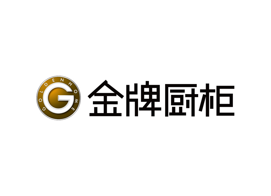 金牌厨柜logo标志矢量图