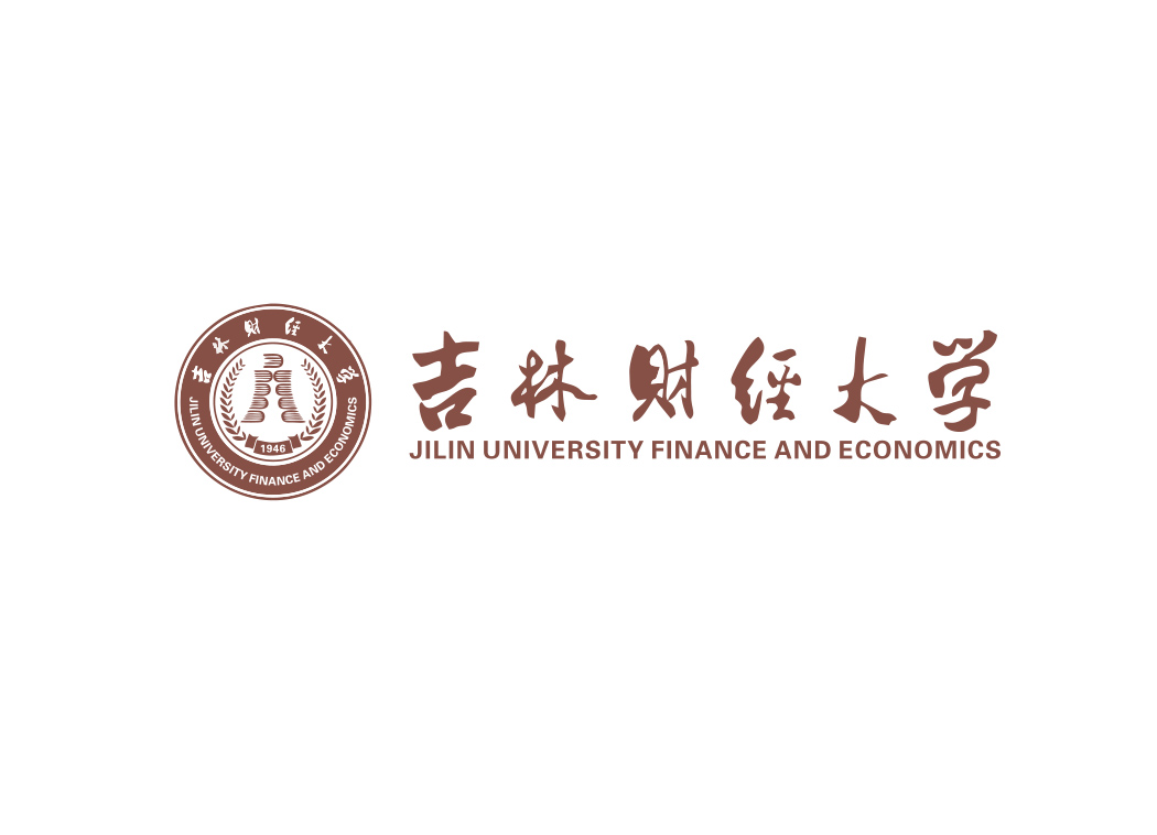 吉林财经大学校徽标志矢量图